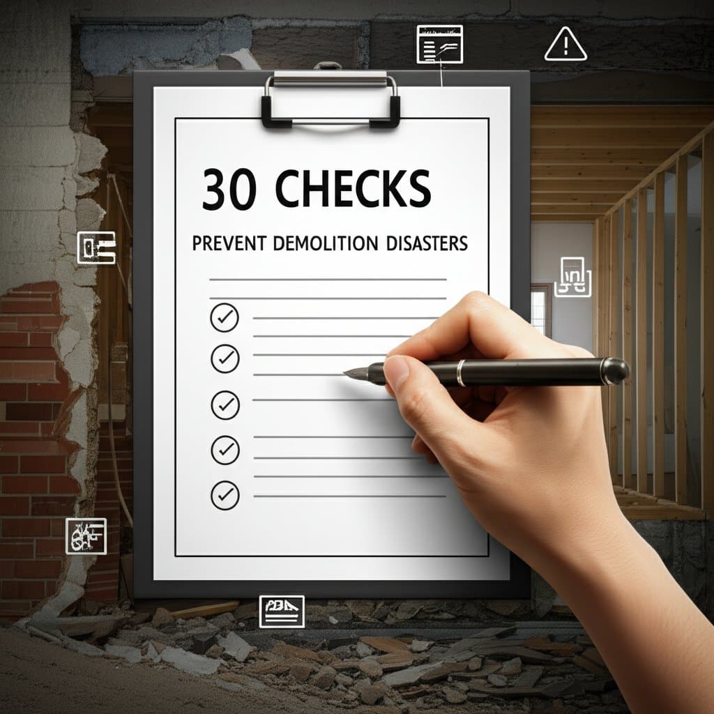 Featured image for 30 Checks That Prevent Demolition Disasters
