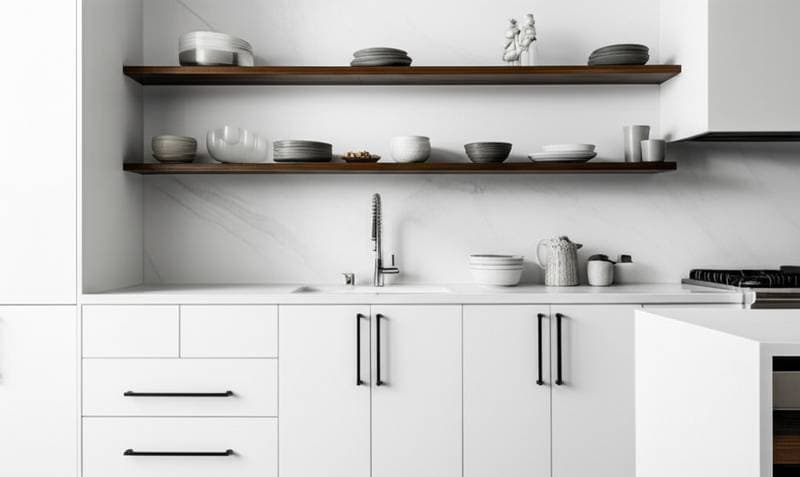 Featured image for The Hidden Reality Behind Open Shelving Kitchens