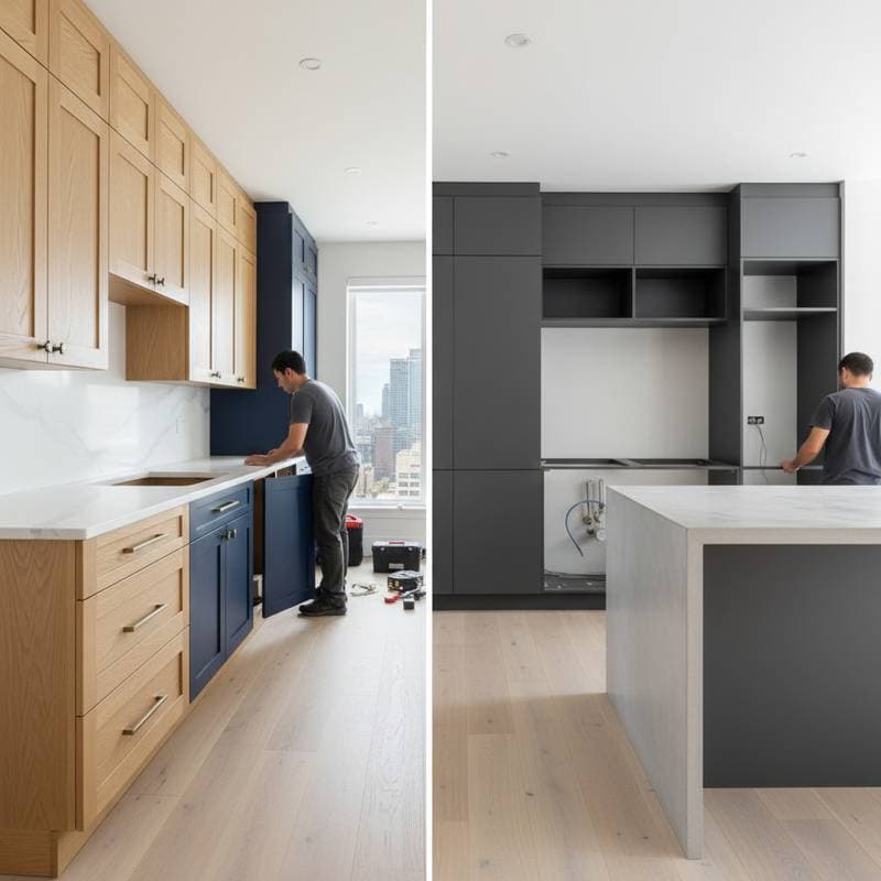 Featured image for Kitchen Cabinet Costs: Reface or Replace in 2025