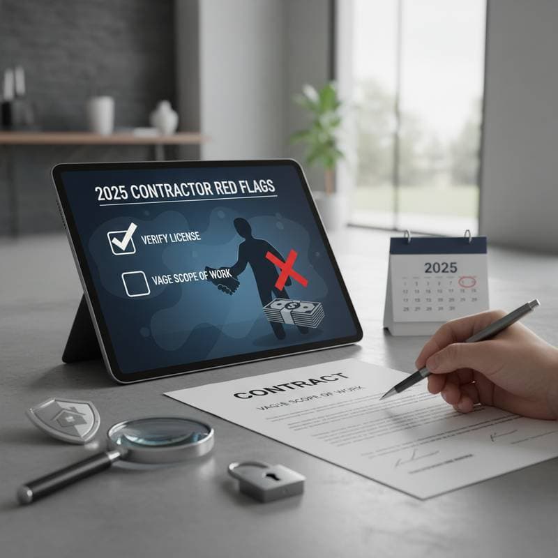 Featured image for Contractor Red Flags That Signal a 2025 Scam