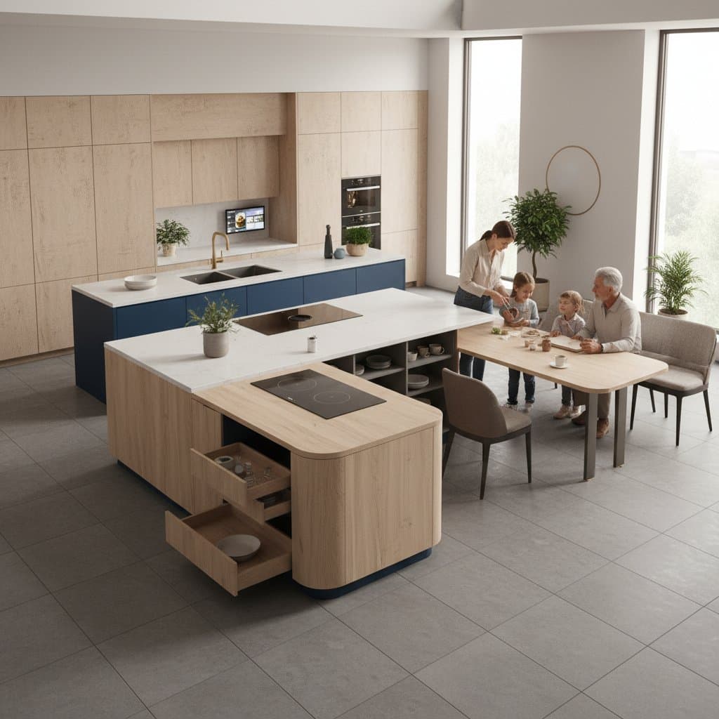 Featured image for Kitchen Zones That Work for Every Generation