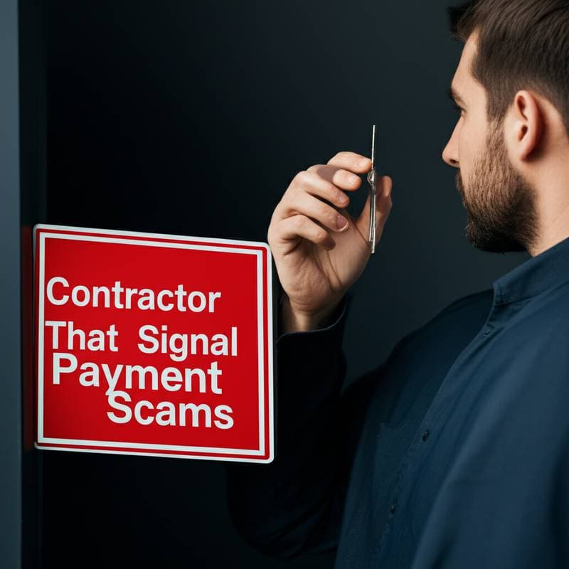 Featured image for Contractor Red Flags That Signal Payment Scams