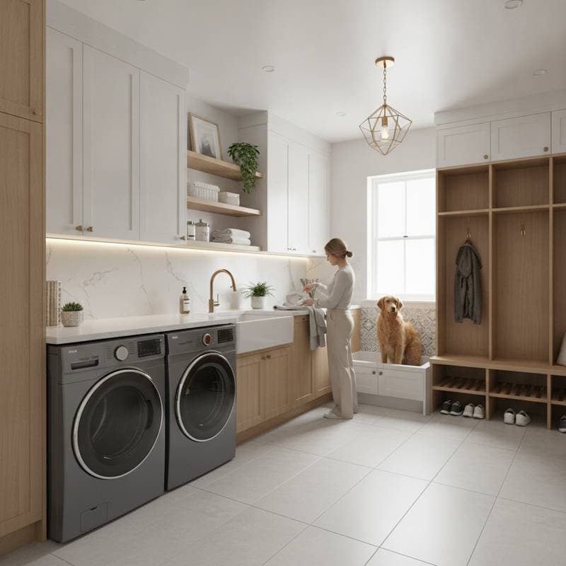 Featured image for Labor Eats 60% of Your Laundry Remodel Budget